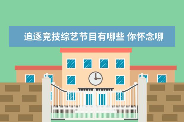 追逐竞技综艺节目有哪些 你怀念哪些已经停播的节目?