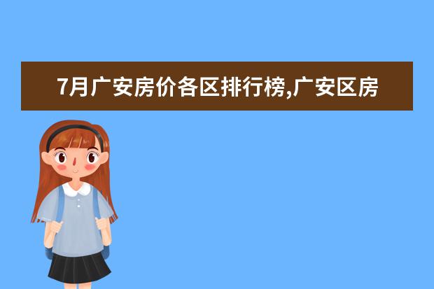 7月广安房价各区排行榜,广安区房价一年上涨0.76% 世界上最好的五星级餐厅排行榜：肥鸭上榜，第五善用奶酪