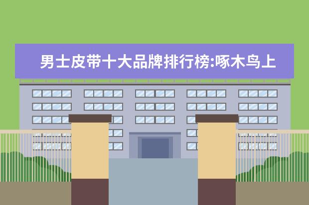 男士皮带十大品牌排行榜:啄木鸟上榜 羊绒大衣十大品牌排行榜