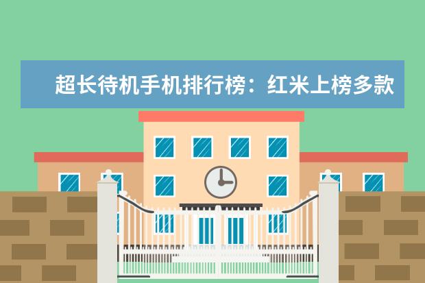超长待机手机排行榜：红米上榜多款 笔记本电脑排行前六名,笔记本电脑六大品牌排行榜