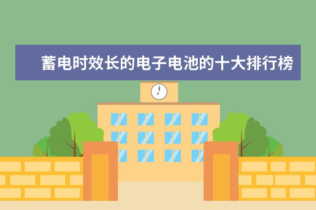 蓄电时效长的电子电池的十大排行榜