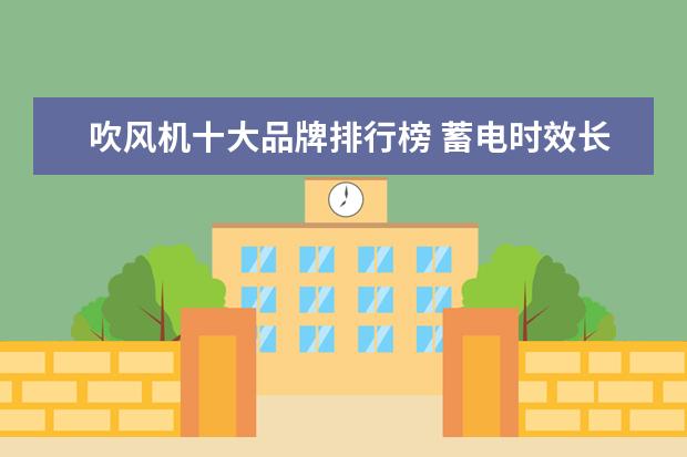 吹风机十大品牌排行榜 蓄电时效长的电子电池的十大排行榜
