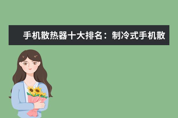 手机散热器十大排名：制冷式手机散热器位居第一 比像素高、镜头多