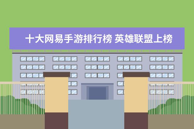 十大网易手游排行榜 英雄联盟上榜,原神值得期待