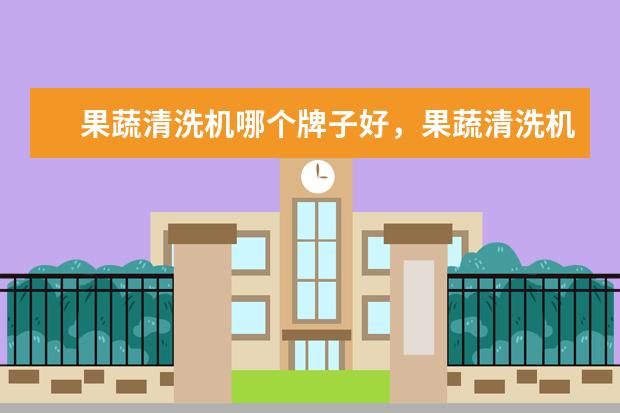 果蔬清洗机哪个牌子好，果蔬清洗机品牌排行榜 十大女生旅行相机排行榜推荐