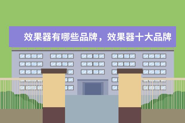 效果器有哪些品牌，效果器十大品牌排行榜 一加7系列压力苹果和华为