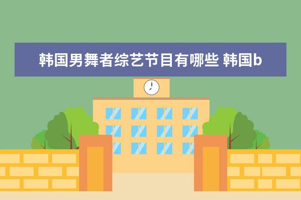 韩国男舞者综艺节目有哪些 韩国big hit公司旗下有哪些艺人