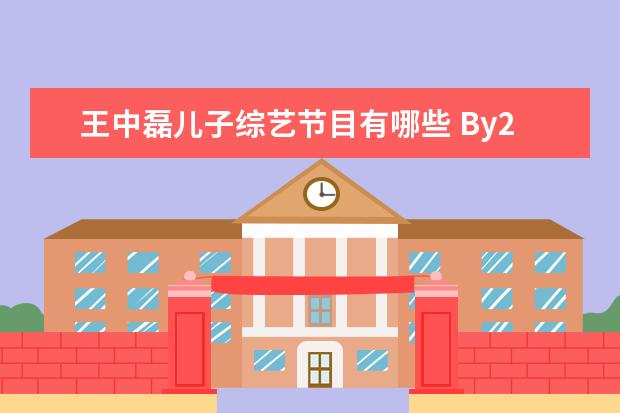 王中磊儿子综艺节目有哪些 By2从当红组合变成“假脸姐妹花”,是什么影响她们的...