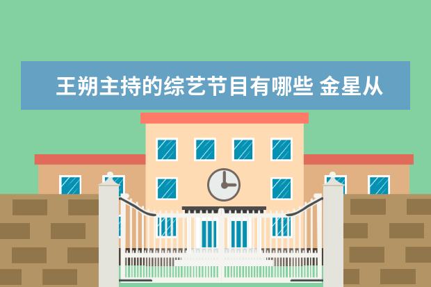 王朔主持的综艺节目有哪些 金星从来不怼的明星有哪些?为什么?