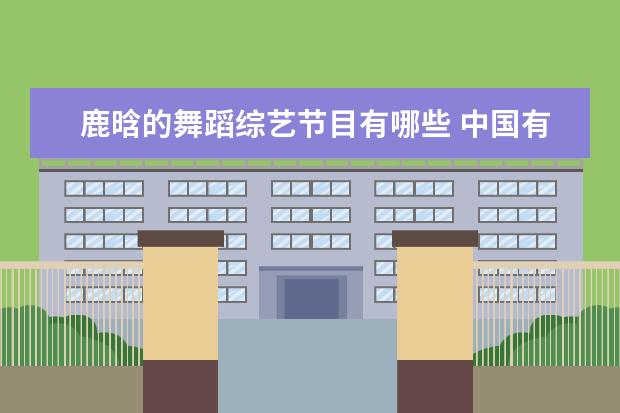 鹿晗的舞蹈综艺节目有哪些 中国有哪些舞蹈选秀节目?