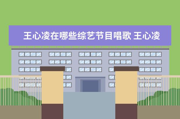 王心凌在哪些综艺节目唱歌 王心凌参加的综艺节目