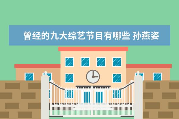 曾经的九大综艺节目有哪些 孙燕姿还参加过内地的哪些综艺节目?