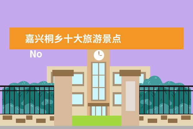 嘉兴桐乡十大旅游景点 
  No.2 月河街区