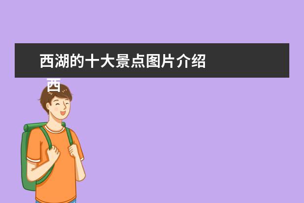 西湖的十大景点图片介绍 
  西湖游记作文2