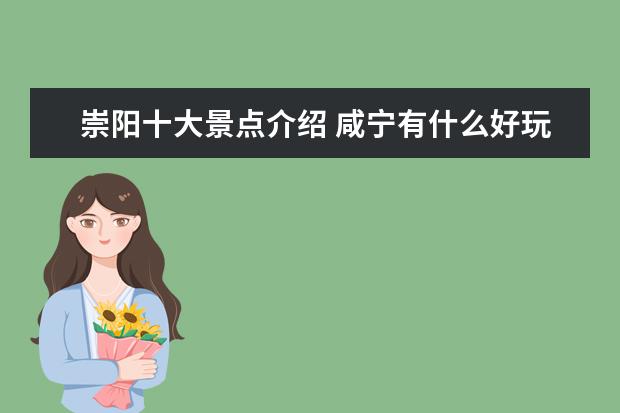 崇阳十大景点介绍 咸宁有什么好玩的景点吗?