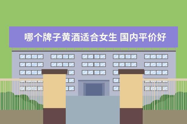哪个牌子黄酒适合女生 国内平价好酒,大家比较推荐哪些?