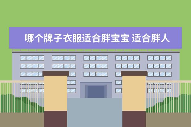 哪个牌子衣服适合胖宝宝 适合胖人穿的衣服有那些品牌?(男士)