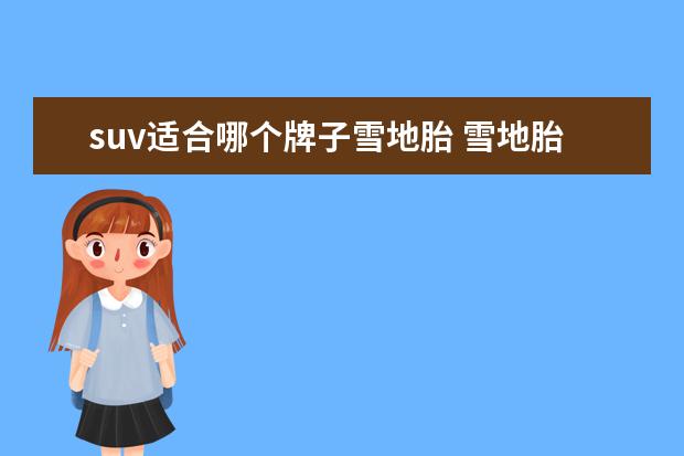 suv适合哪个牌子雪地胎 雪地胎SUV和轿车可以通用么