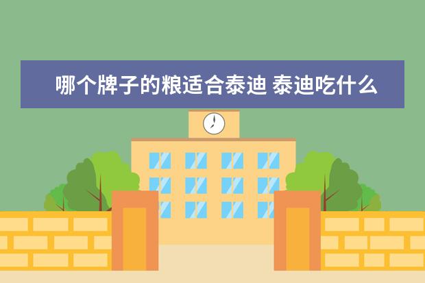 哪个牌子的粮适合泰迪 泰迪吃什么狗粮比较好?有推荐的吗?