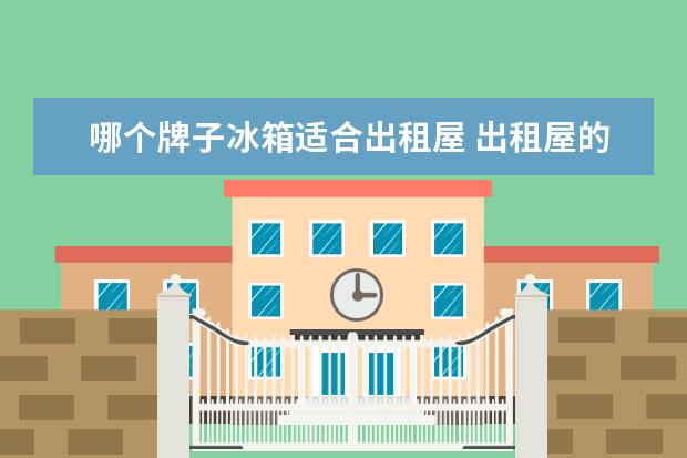 哪个牌子冰箱适合出租屋 出租屋的厨房一般比较小,冰箱放哪里比较合适呢? - ...