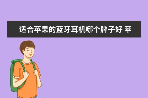 适合苹果的蓝牙耳机哪个牌子好 苹果无线耳机哪款好?
