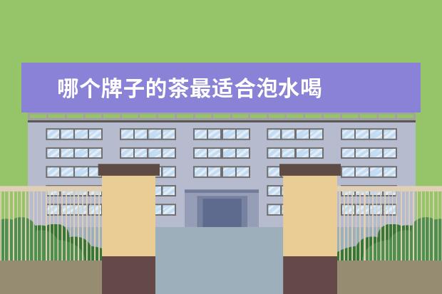 哪个牌子的茶最适合泡水喝 
  决明子茶哪个牌子好2