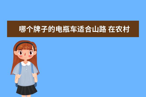 哪个牌子的电瓶车适合山路 在农村乡镇上,有山路,什么品牌电动车好用