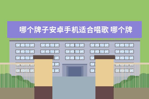 哪个牌子安卓手机适合唱歌 哪个牌子的麦克风在手机上k歌最好
