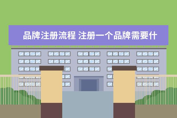 品牌注册流程 注册一个品牌需要什么步骤