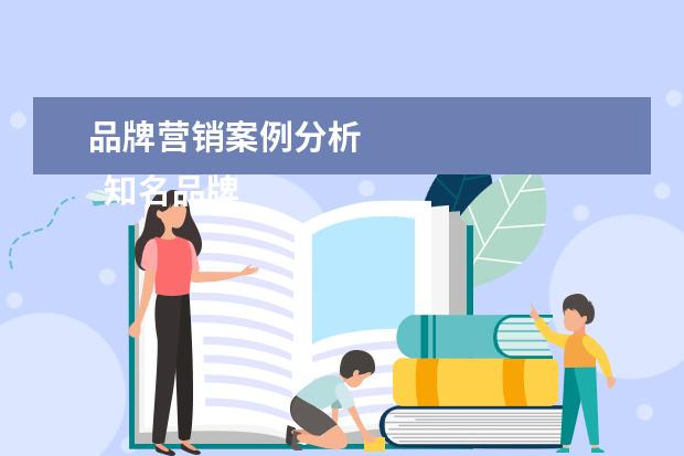 品牌营销案例分析 
  知名品牌营销案例100例3