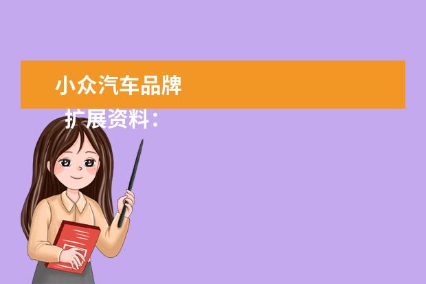 小众汽车品牌 
  扩展资料：