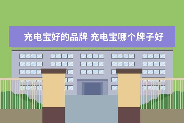 充电宝好的品牌 充电宝哪个牌子好