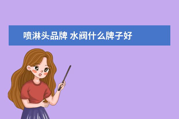 喷淋头品牌 水阀什么牌子好