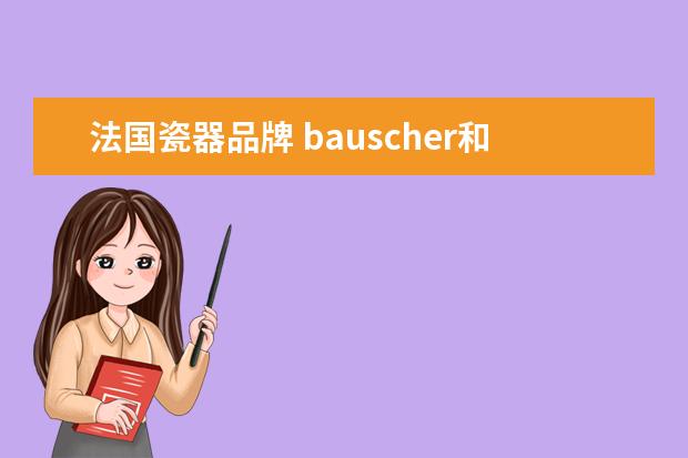 法国瓷器品牌 bauscher和legle 哪个的瓷器要好些?