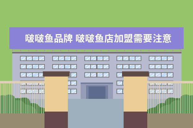 啵啵鱼品牌 啵啵鱼店加盟需要注意什么问题?
