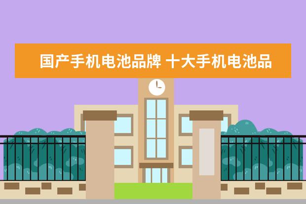 国产手机电池品牌 十大手机电池品牌排行榜