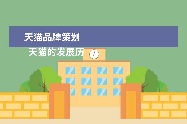 天猫品牌策划 
  天猫的发展历程