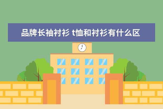 品牌长袖衬衫 t恤和衬衫有什么区别?