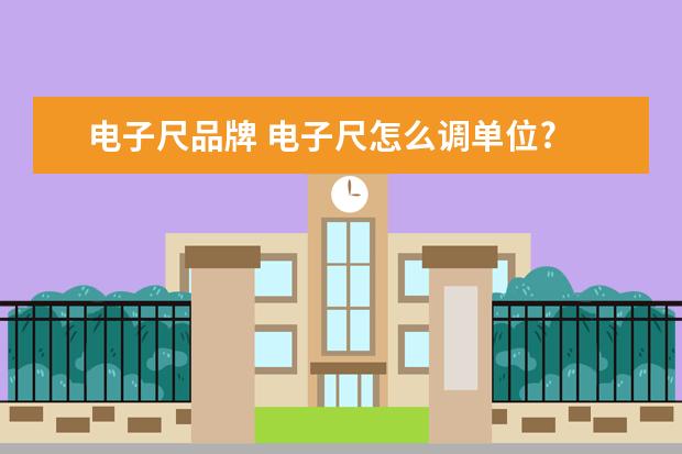 电子尺品牌 电子尺怎么调单位?