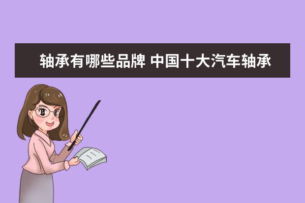 轴承有哪些品牌 中国十大汽车轴承品牌