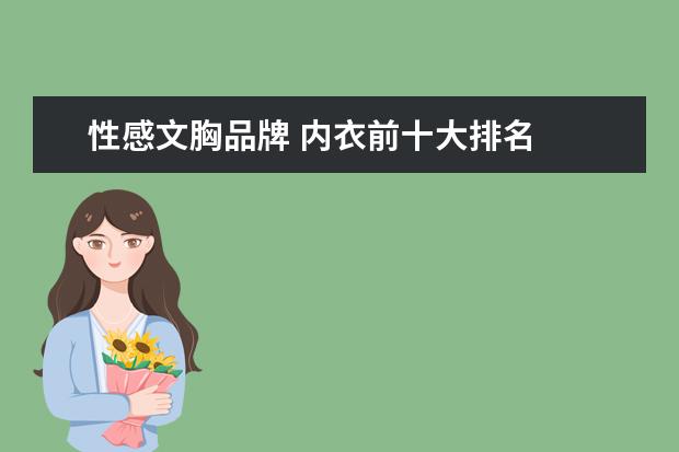 性感文胸品牌 内衣前十大排名