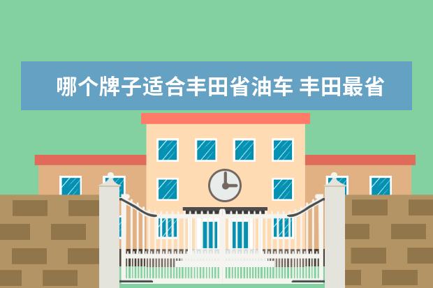 哪个牌子适合丰田省油车 丰田最省油的车是哪款