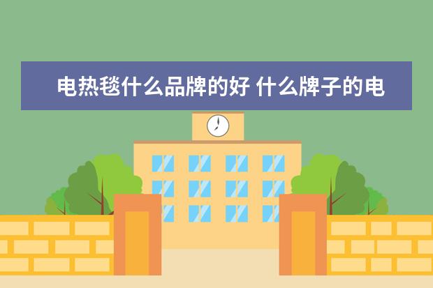 电热毯什么品牌的好 什么牌子的电热毯好 十大电热毯品牌