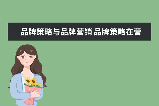 品牌策略与品牌营销 品牌策略在营销中的作用