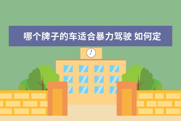 哪个牌子的车适合暴力驾驶 如何定义暴力驾驶汽车?暴力驾驶对汽车的坏处有哪些?...
