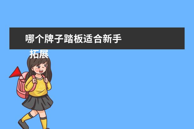 哪个牌子踏板适合新手 
  拓展资料:
  <br/>