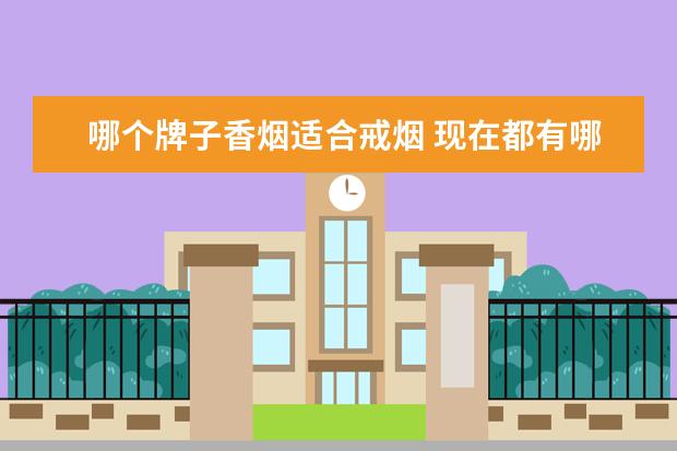 哪个牌子香烟适合戒烟 现在都有哪些吸烟的替代品呀?