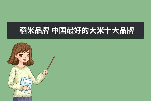 稻米品牌 中国最好的大米十大品牌