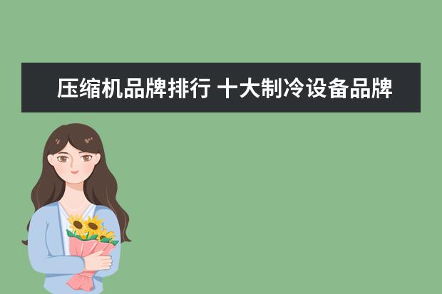 压缩机品牌排行 十大制冷设备品牌