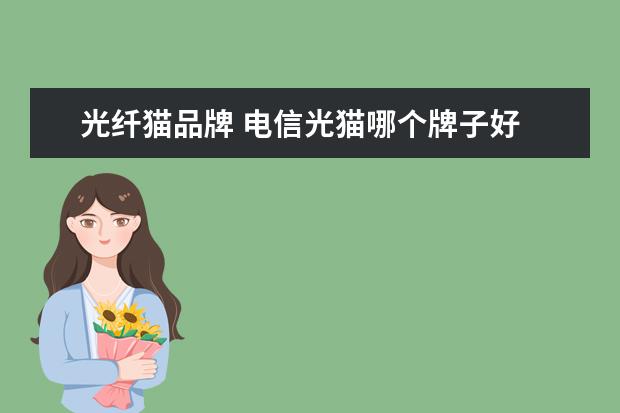 光纤猫品牌 电信光猫哪个牌子好